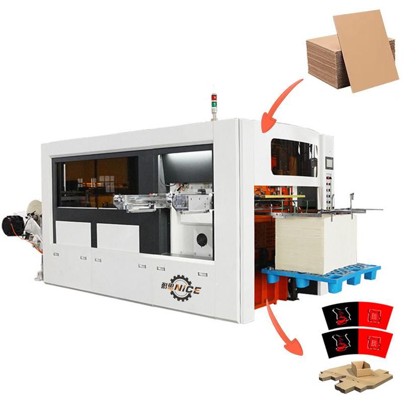 Tmq920 Automatic PE-Coated Paper Cup Blank Fan Roll Die Cutting Punching Press Machine with Waste Stripping