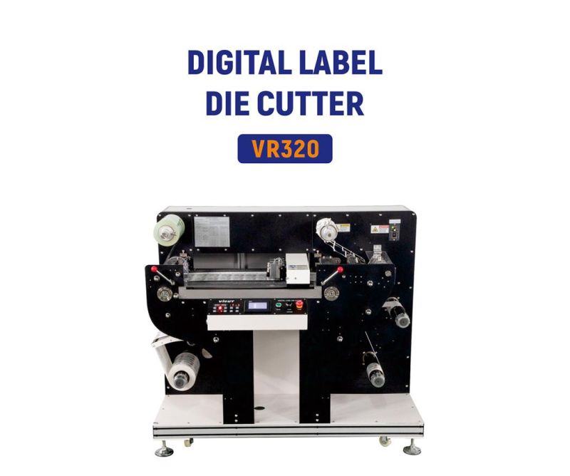 Self-Adhesive Blank Price Label Sticker Rotary Die Cutting Slitting Rewinding Machine