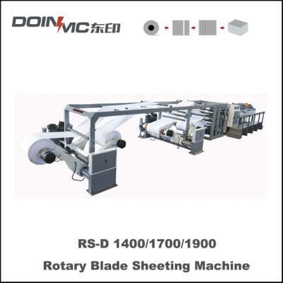 Thin Paper Roll Rotary Blade Automatic Sheeting Machine Reel Paper Sheeter Cross Cutting Equipment China