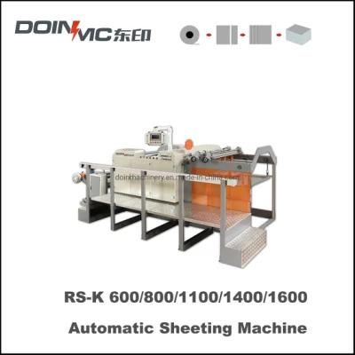 Automatic Kraft Paper Roll Sheeting Machine with Flat Knife Cutting Middle Speed