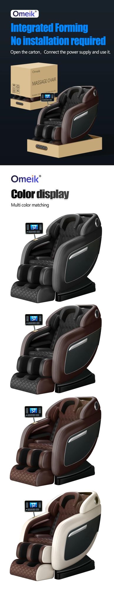 Wholesale Cheap China Industrial Leather Lazy Boy Electric Full Body Robotic Massage Chair Zero Gravity