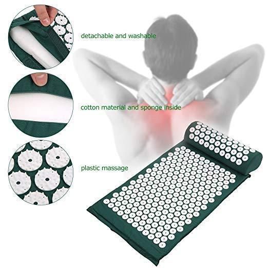 Massager Cushion Acupressure Mat Relieve Stress Pain Acupuncture Massage Pillow Acupressure Mat