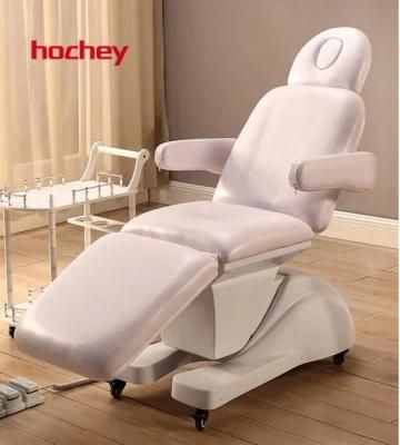 Hochey Medical Cheap Price China Best Selling 3 Motors Electric Facial Chair Beauty Salon Massage Grooming Bed