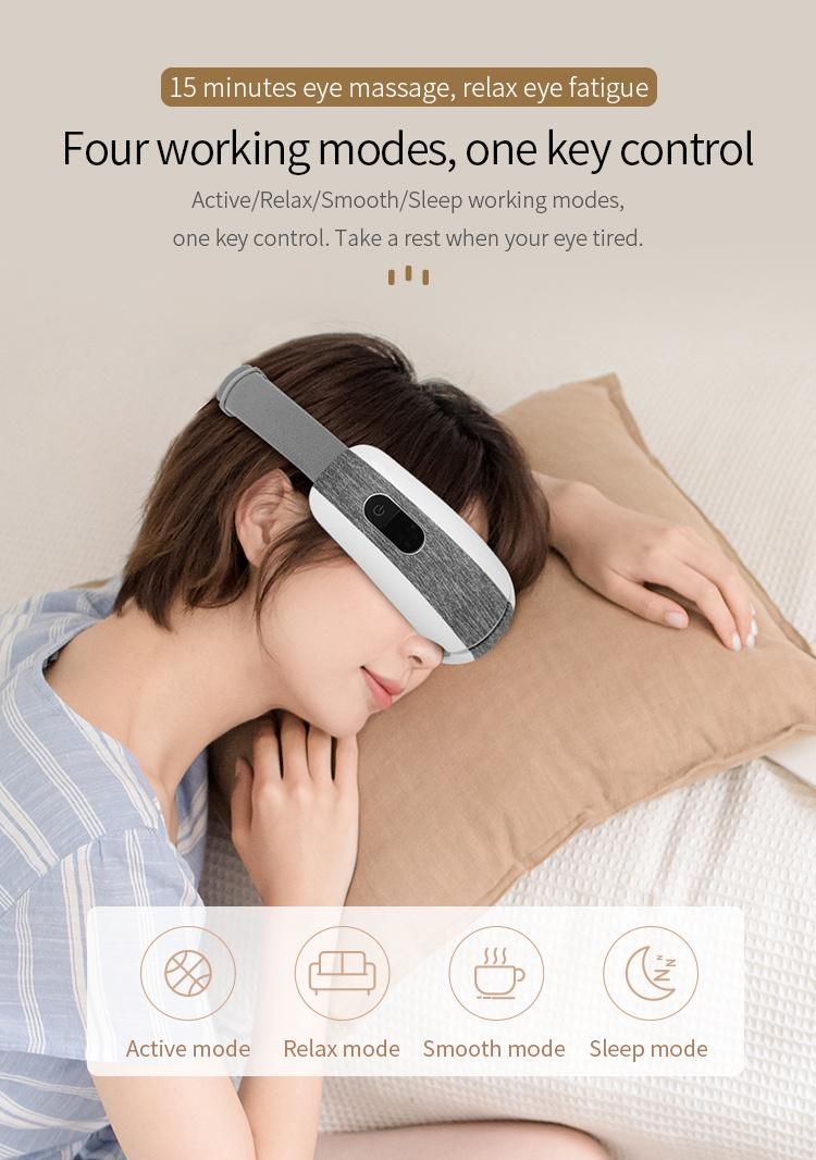 Air Compression with Heating OEM Customed Eye Massager