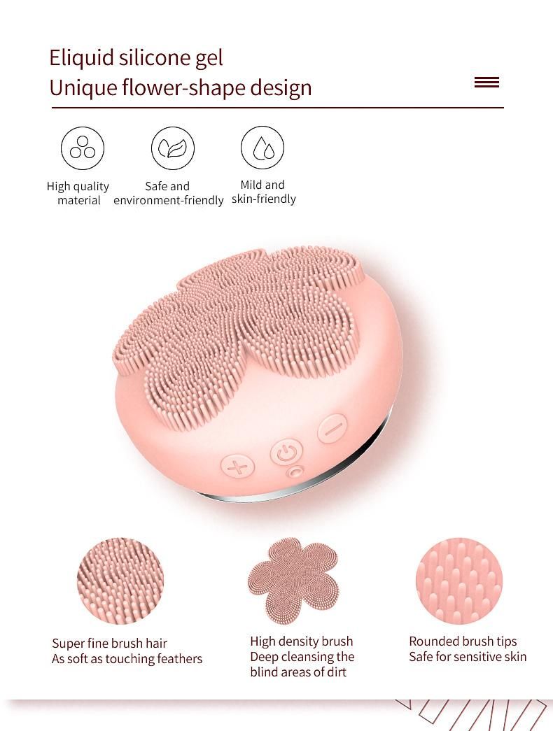 Beauty Massager Device Facial Care Silicone 3D Magnetic Vibration Face Lifting Anti-Wrinkle Firm Skin Points Massage