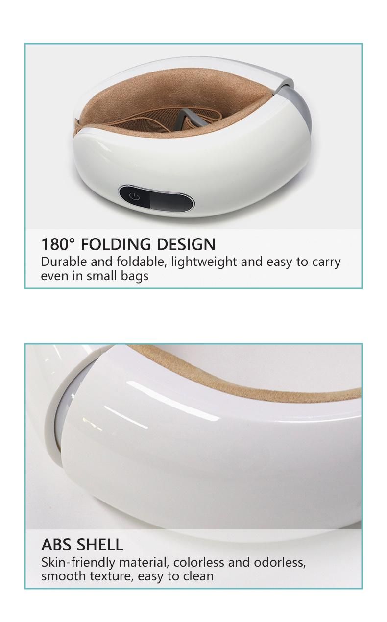 High Frequency Vibrating Warm Heated Air Pressure Wireless Vibrative Eye Massager