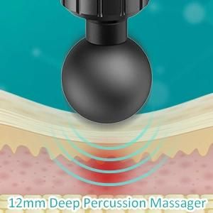 Massage Gun-Powerful Portable Handheld Cordless Deep Tissue Muscle Massager for Pain Relief with 6 Levels for Relax