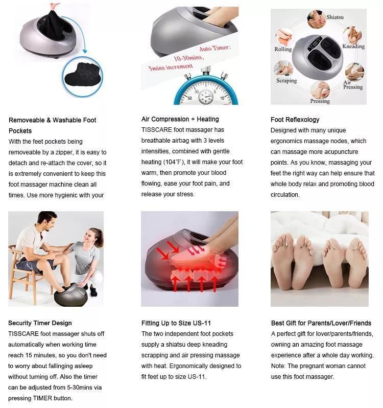 Mechanical Air Pressure Emsig Roller Body Infrared Massager Foot Massage Hot Sale