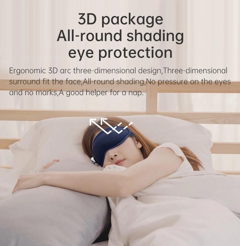 Massage Eye Mask Cold and Hot Ice Mask Heat Eye Mask 3D Sleep Shade Smart Steam Eye Mask