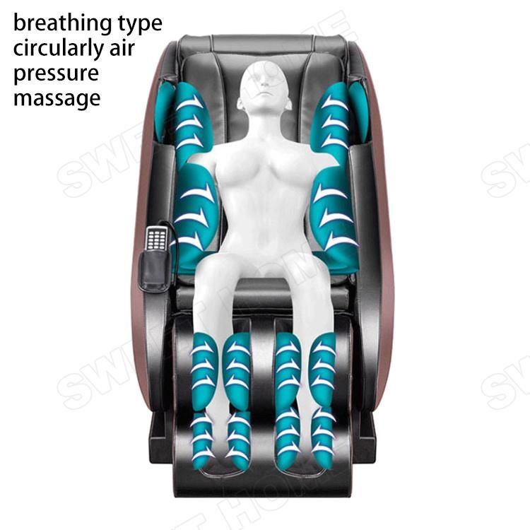 Bluetooth Electric Back Foot Arm Care Chair Massage Luxury Full Body 3D Zero Gravity Massage Chair with Airbags and Heating