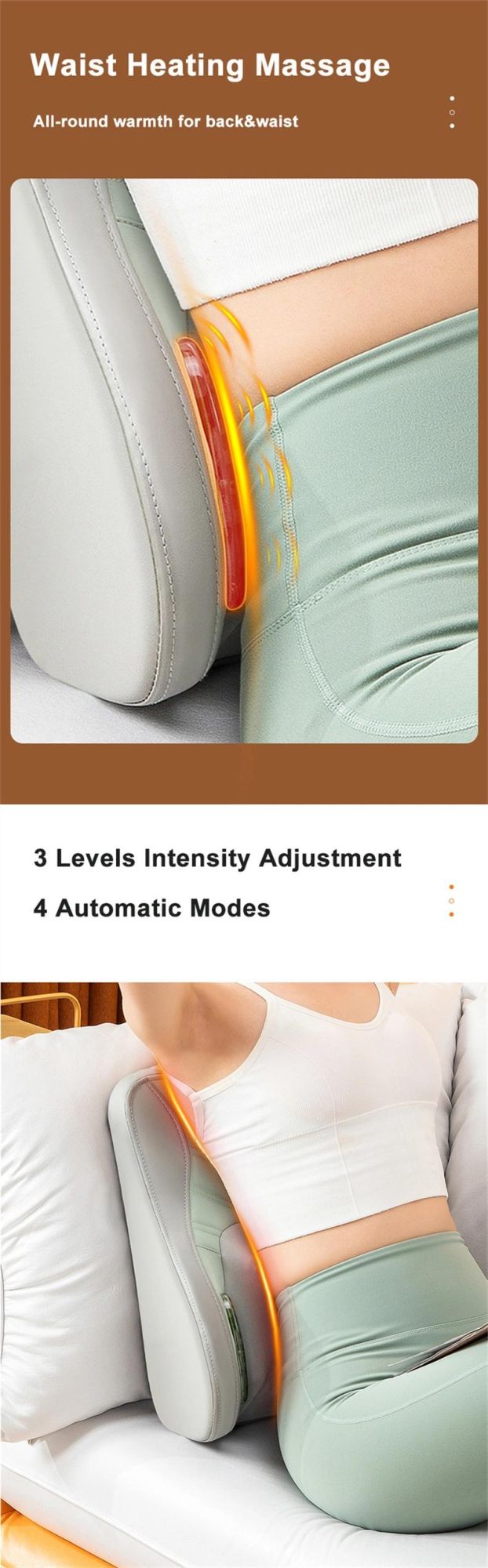 Fangao High Quality Body Relax Electronic Massage Cushion for Home