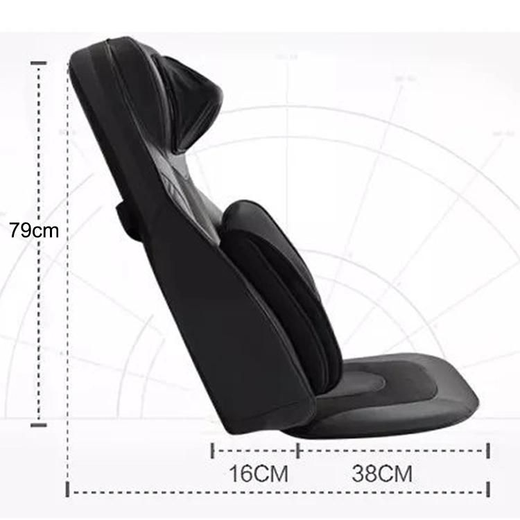 Deluxe  Compression 3D Shiatsu Tapping Kneading Electric Neck Shoulder Back and Buttocks Massage Cushion with Airbags