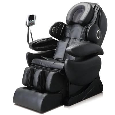 Best Electric Full Body 4D Zero Gravity Massage Chair, All Black Office Business Style