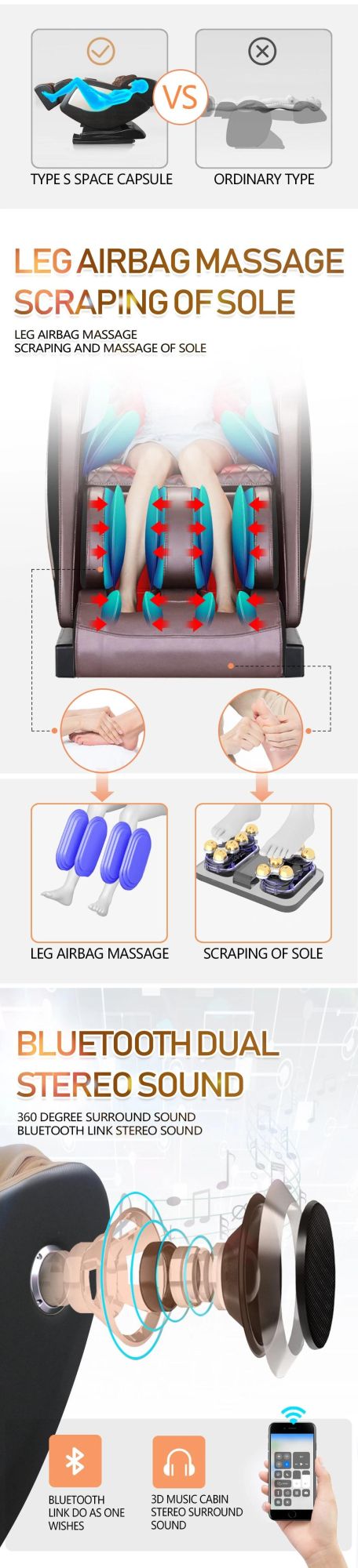 Best Selling Cheap Full Body 4D Zero Gravity Massage Chair for Wholesale