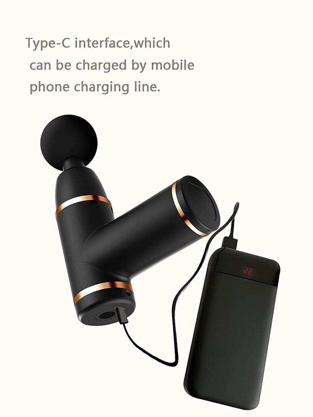 Professional 12mm Depth Massage Body Muscle Massager Gun with 2500 Ma 5 Hours Battery Life
