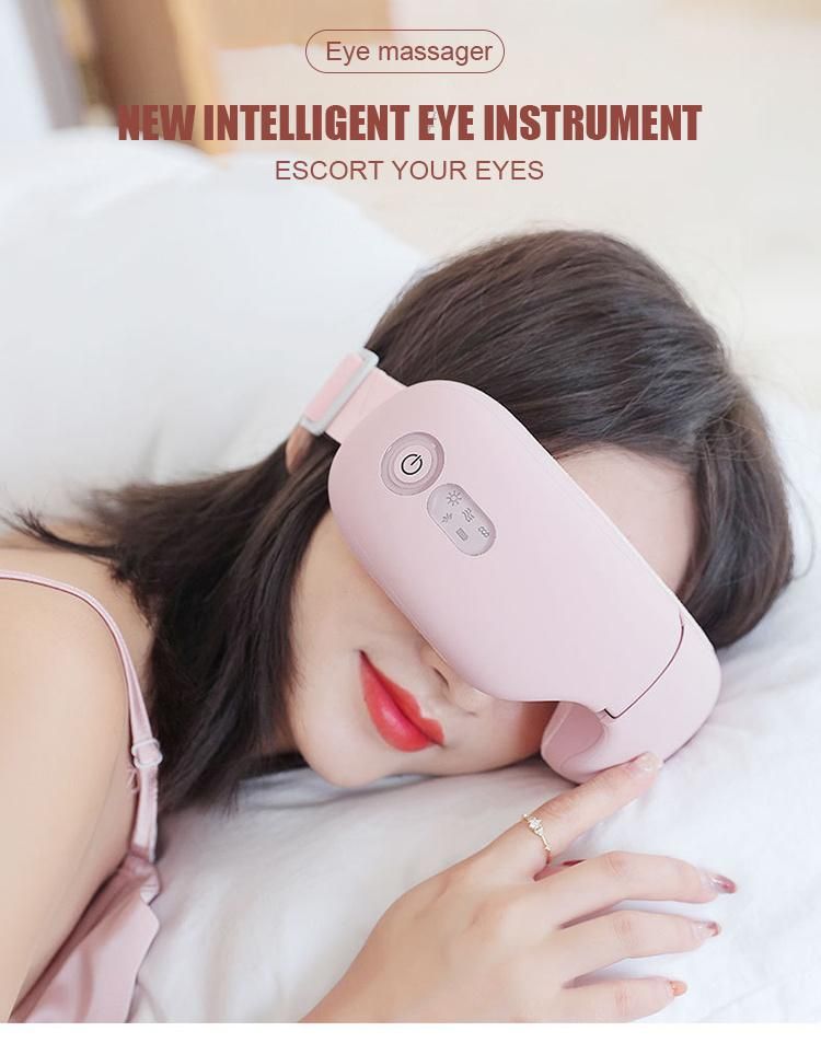 High Frequency Vibrating Warm Heated Air Pressure Wireless Vibrative Eye Massager