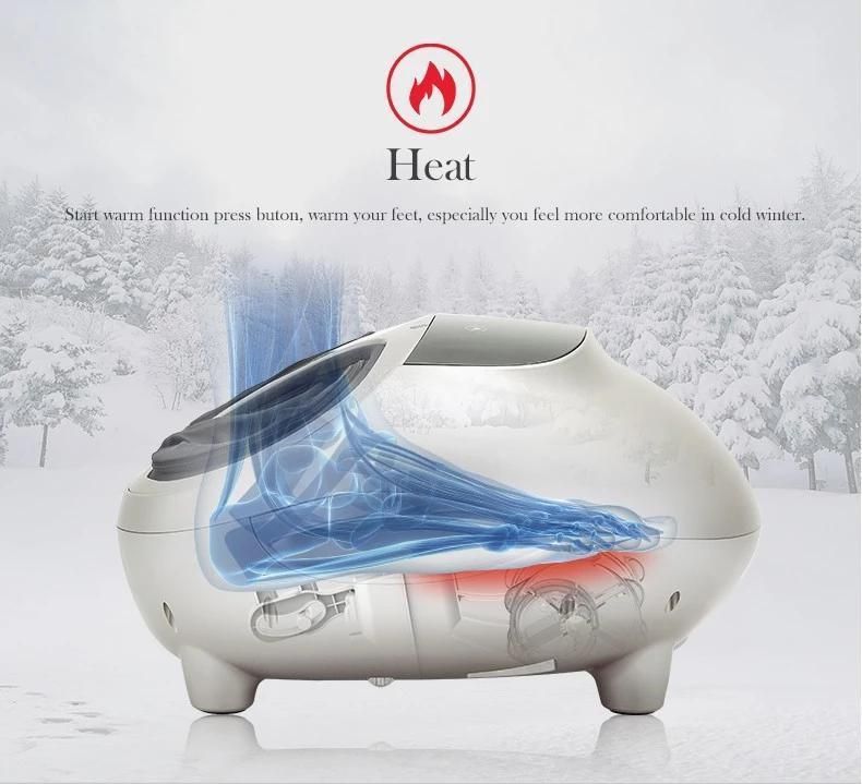 Shiatsu Foot Massager Machine with Heat Deep Kneading Therapy Air Compression Relieve Foot Pain From Plantar Fasciitis