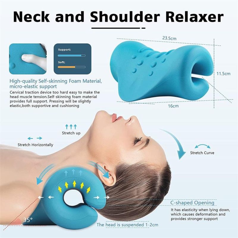 New Product Neck Corrector Chiropractic Neck Pillow for Pain Relief Management