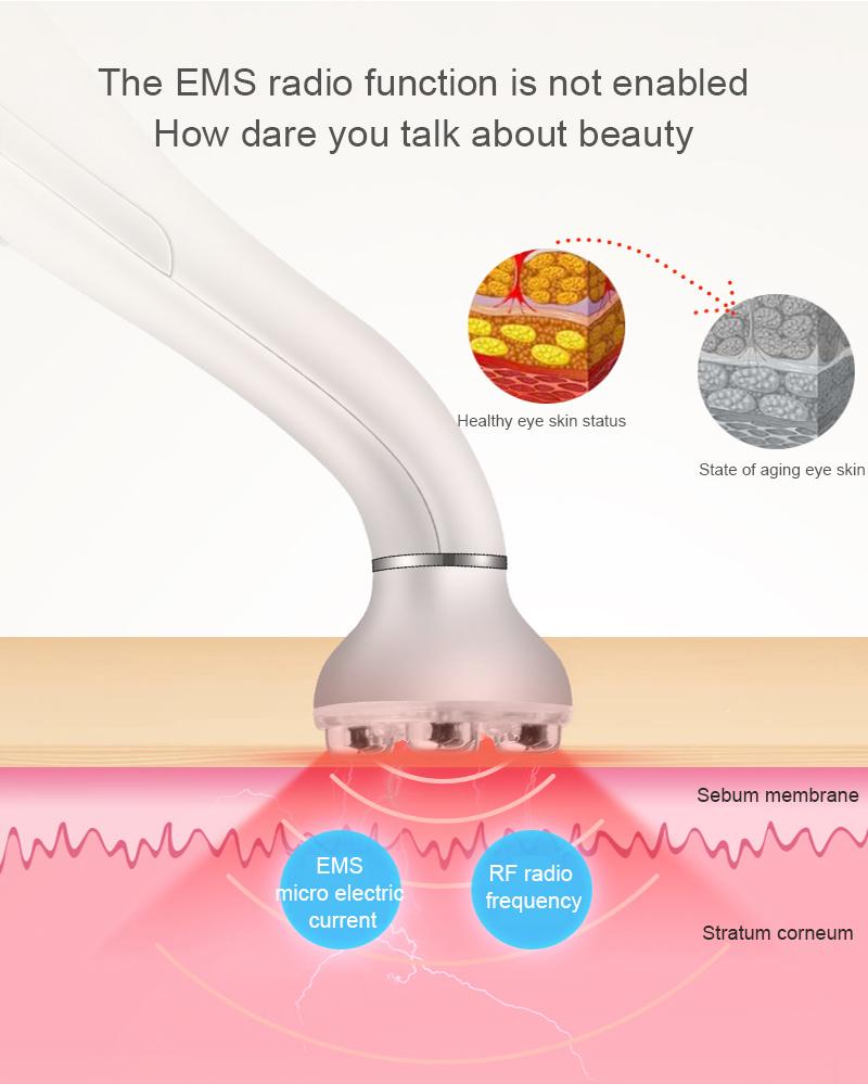 Face Roller Massager for Face Eyes Cheeks Forehead Radio Frequency Ice Sculpture Instrument Desktop