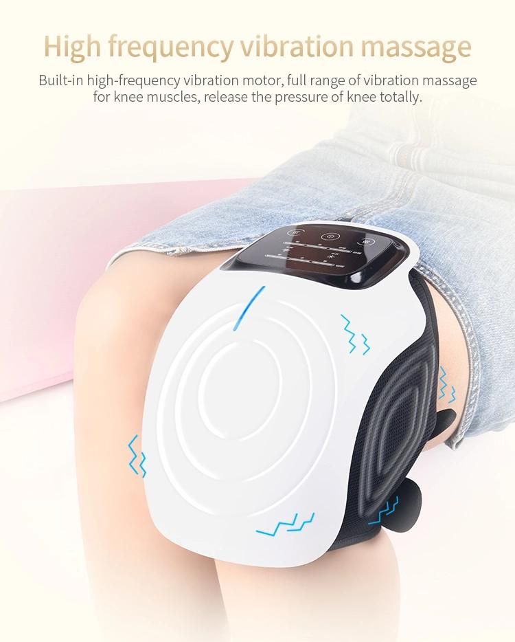 Knee Massager with LED Touch Screen Foot Massager Vibratory Heat Compress