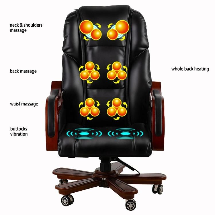 Electric Swivel Portable Shiatsu Massage Recliner Vibrating Office Massage Chair