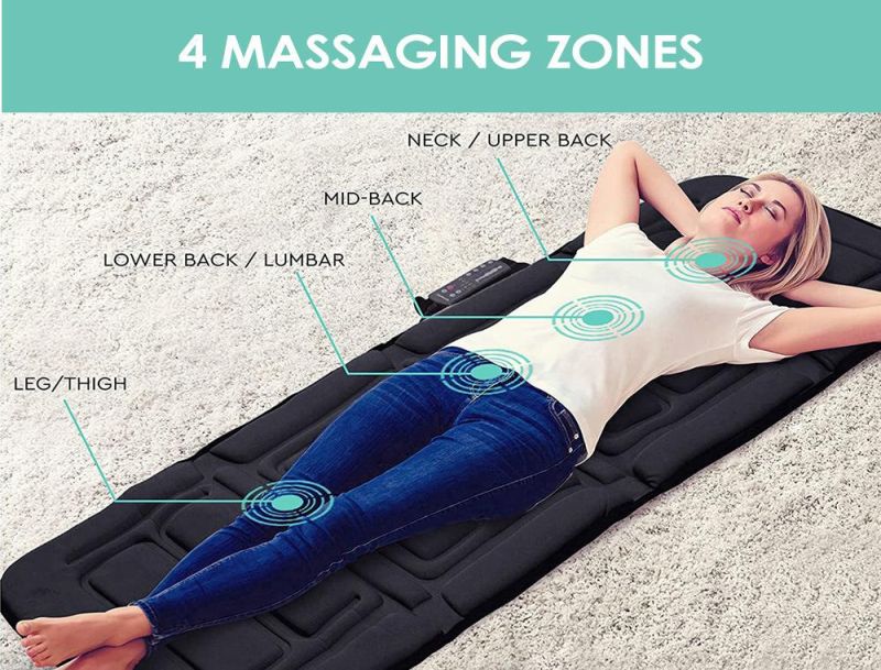 Best Massage Pad Vibrating Shiatsu Heating Body Massage Mat Mattress