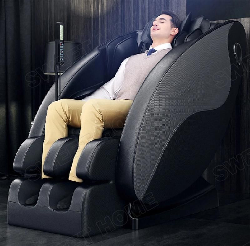 Relaxing Electric Air Compression 3D Full Body Zero Gravity Thermal Foot Massage Chair with Bluetooth Music