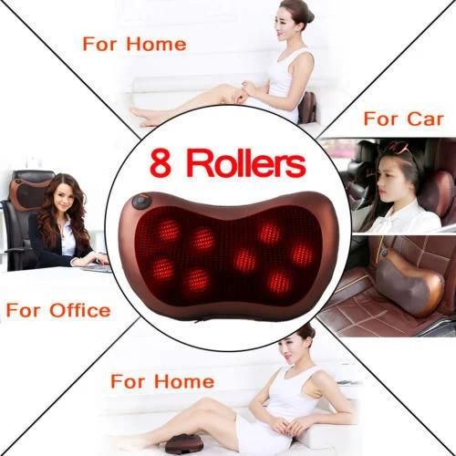 Hot Sale Home Car Use Shiatsu Neck Massage Pillow with Heat