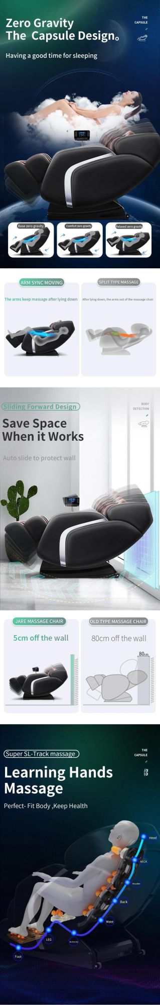 Comfortable Luxury Full Body Properity Wholesale Zero Gravity Massage Chair