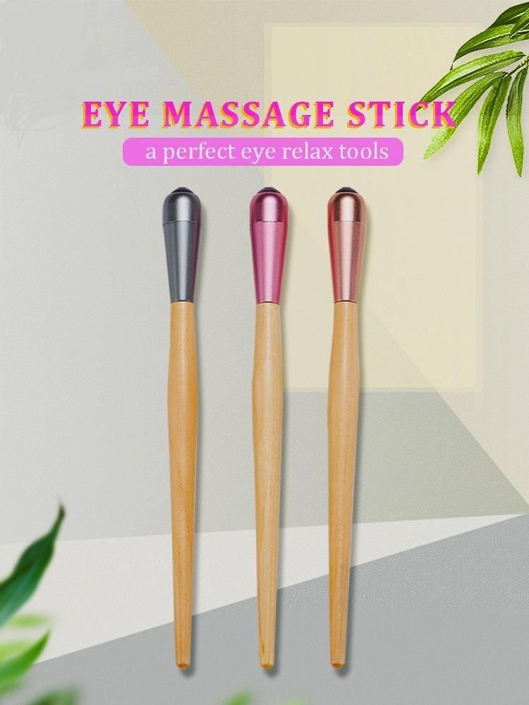 Superior Quality Pink Mini Jade Roller Facial and Eye Massage Apparatus Lip Pen Eye Massager