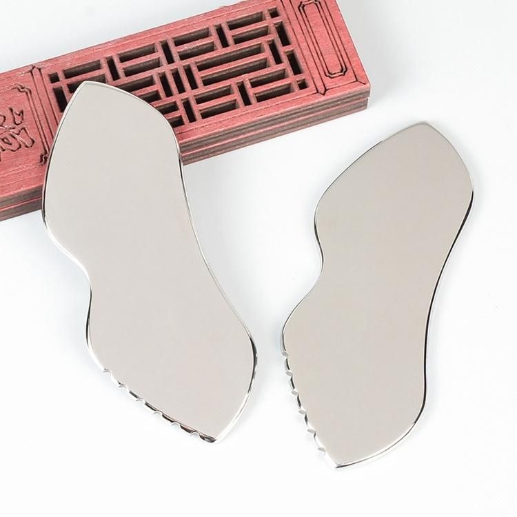 New Design High Quality Stainless Steel Gua Sha Board Custom Face Massager Scraper Gua Sha