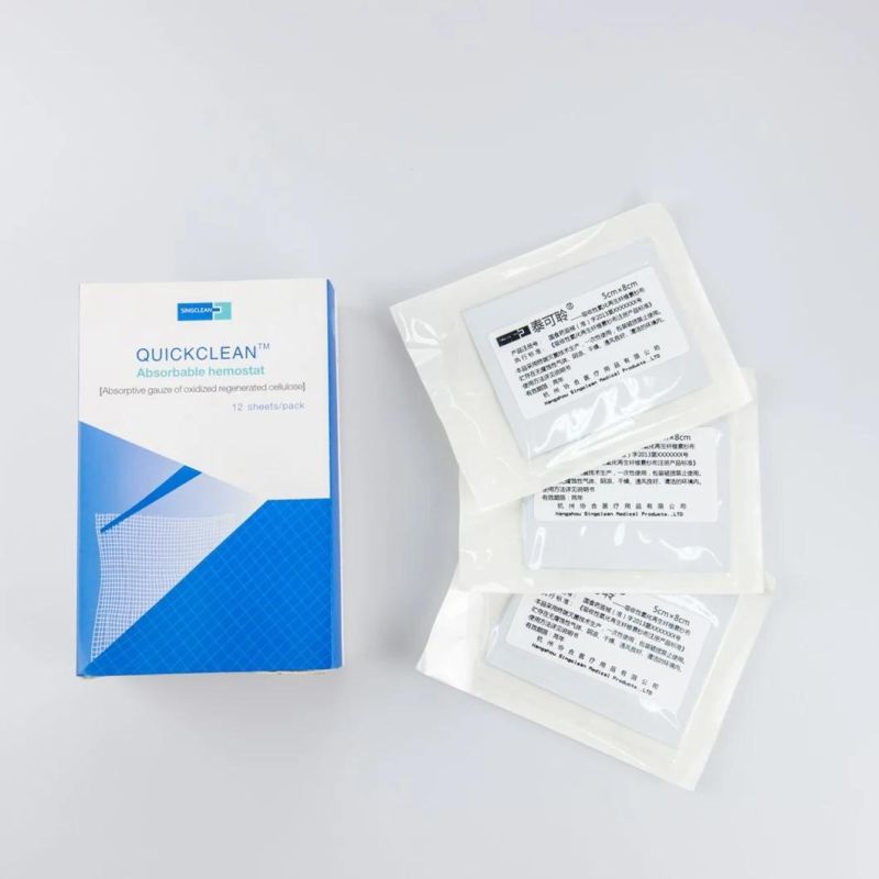 Surgiclean CE Passed Medical Wound Care China Supply Absorbent Gauze for Hemostasis