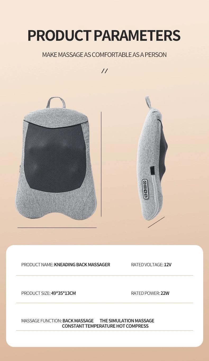 Massage Pillow with Kneading and Heating