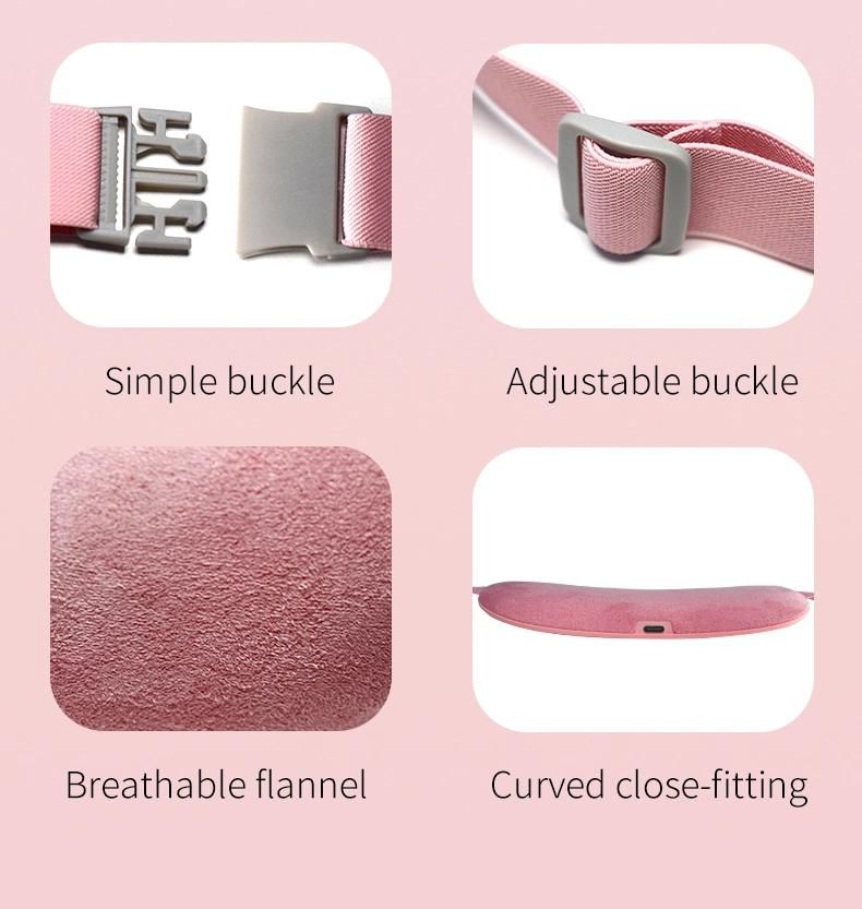 Portable USB Charging Smart Warm Palace Belt for Women Dysmenorrhea Heated Waist Pad