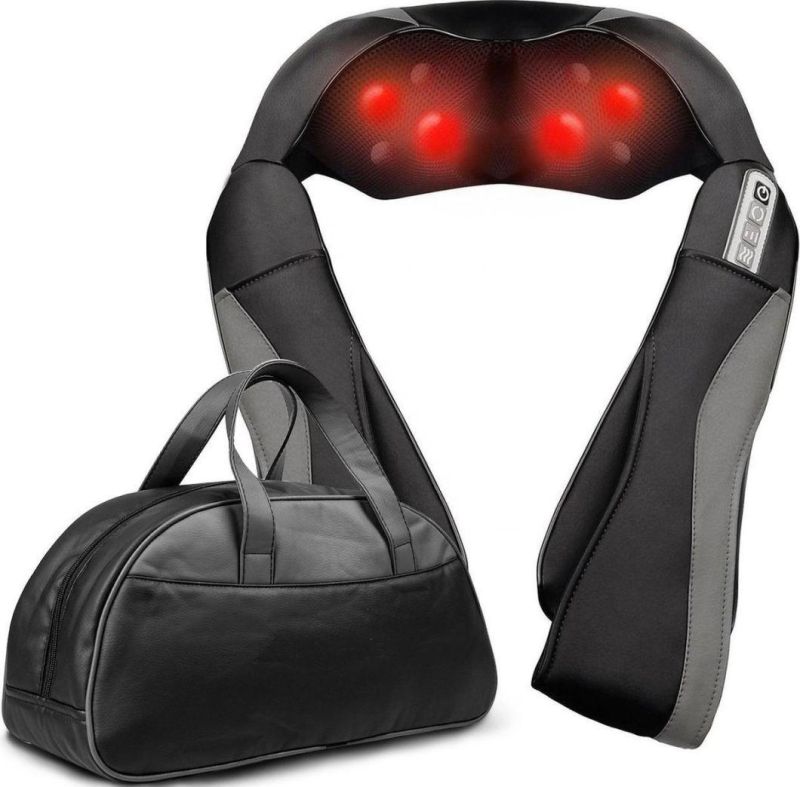 Back Massager with Heat Deep Kneading Electric Massage Pillow Shiatsu Neck Shoulder Massager