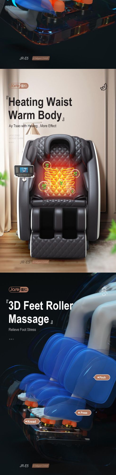 Buy Professional OEM/ODM Factory Price Blue-Tooth Full Body Massage Chair