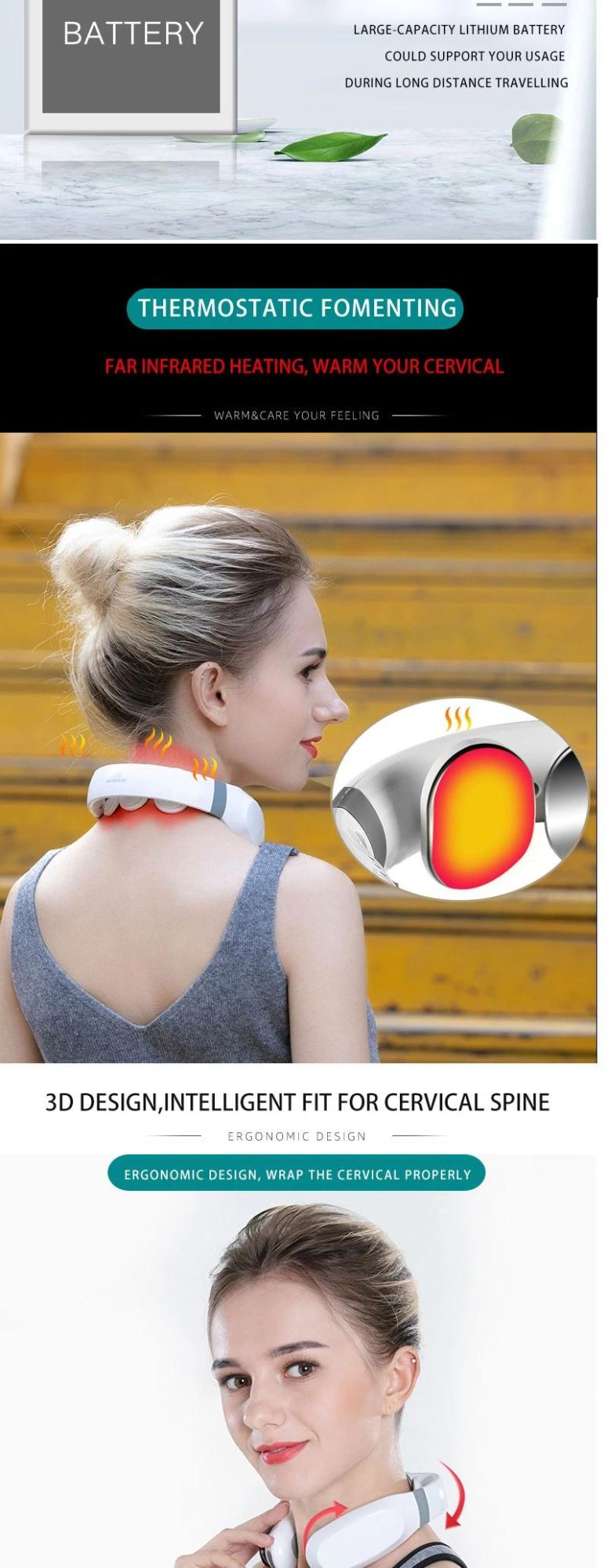 Hezheng Health Care Device Massage Product for Neck Pain Relief