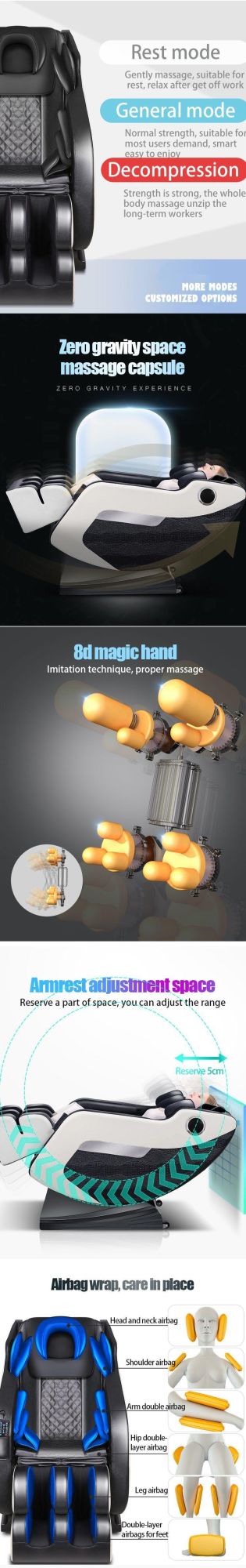 Full Body Massage Chair with Bluetooth Music