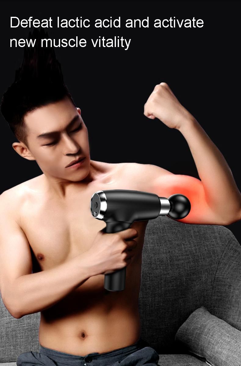 Electric Deep Muscle Healthcare Fascia Muscle Massage Gun, Deep Tissue Handheld Body Vibration Massager Gun