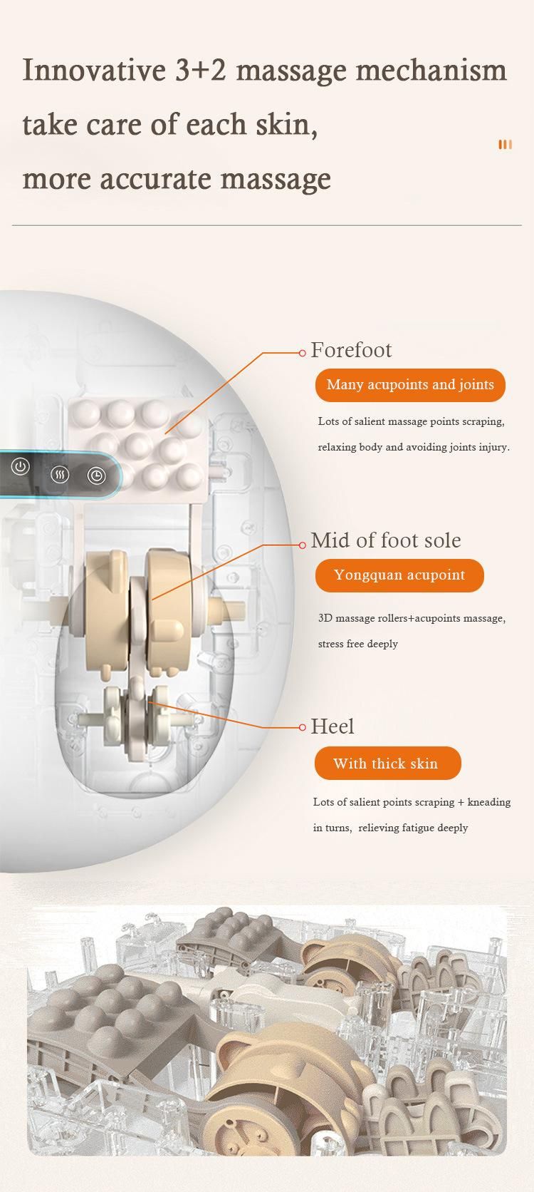 Electric Shiatsu Vibrating Foot Massage Machine Foot Massager