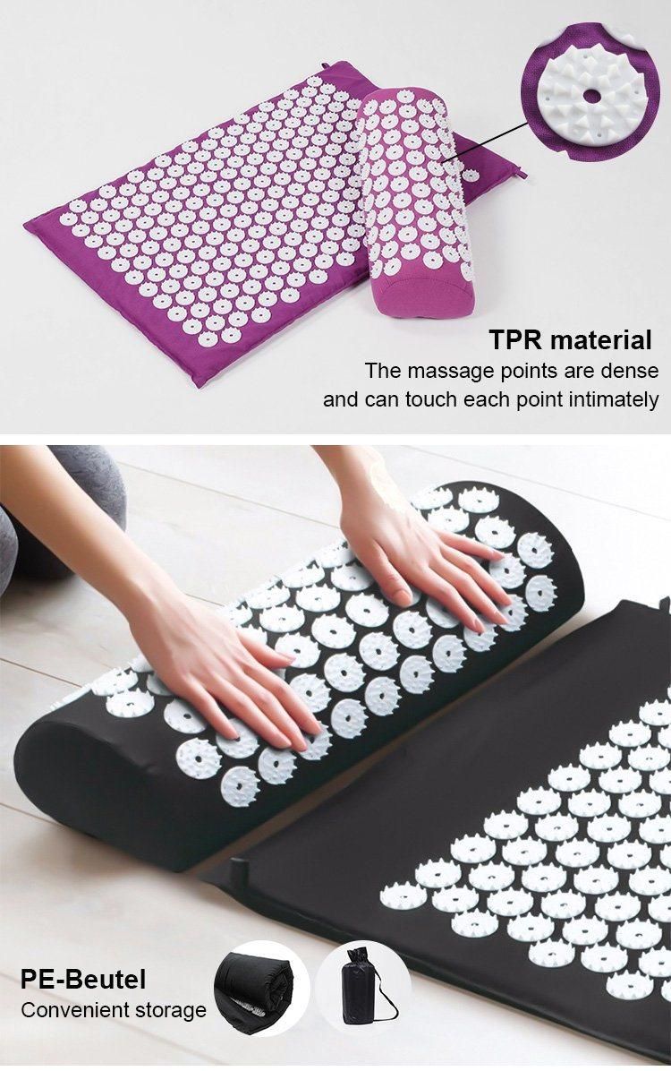 Acupressure Mat for Neck and Back Pain.