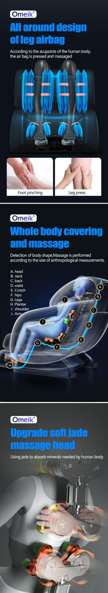 Wholesale Cheap Price Beauty Salon Equipment Foot SPA Pedicure Massage Chair with Rocking Chair