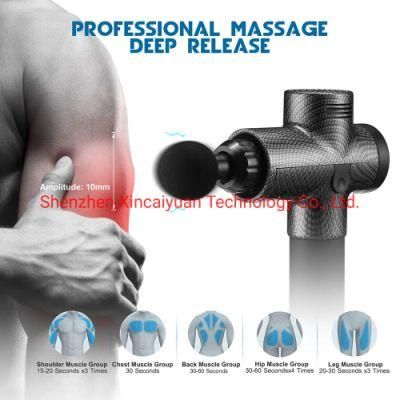 30 Speeds Powerful Low Sound Vibration Fascia Gun Percussion Deep Tissue Electric Massager Muscle Massage Gun