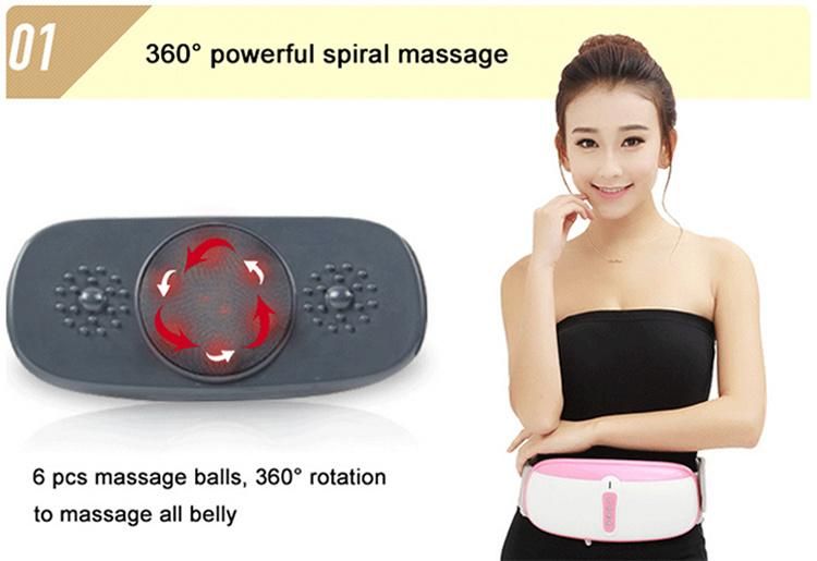 Electric Shiatsu Vibrating Heated Weight Loss Slimming Massage Belt Neck Shoulder Back Belly Full Body Slimming Vibration Belt Massager