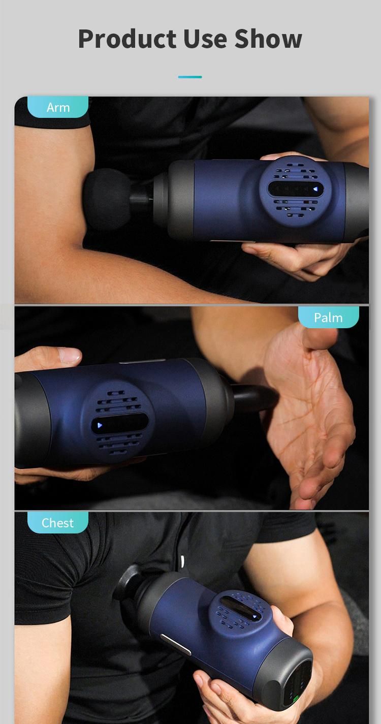 6 Massage Heads Low Noise Cordless Machine Muscle Massage Gun