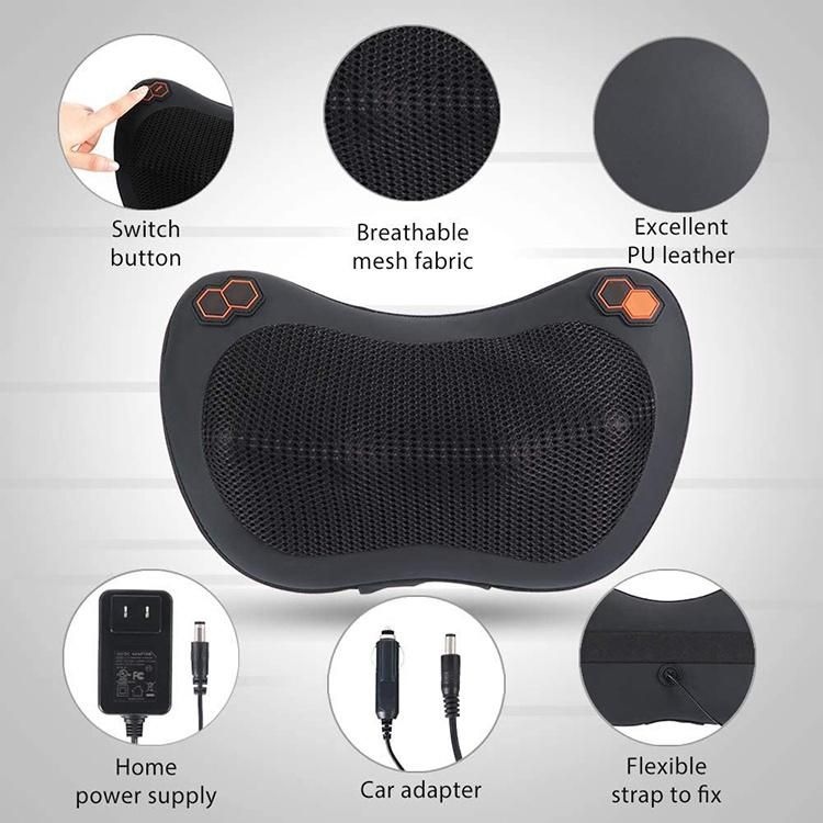 2021 New Electric Portable Massage Pillow Smart Cervical Massager Pillow Intelligent Neck Massage