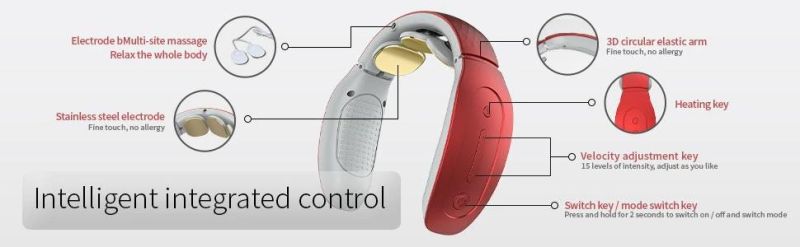 Heating Changing The Current Intensity Eye with Remote Control Massager