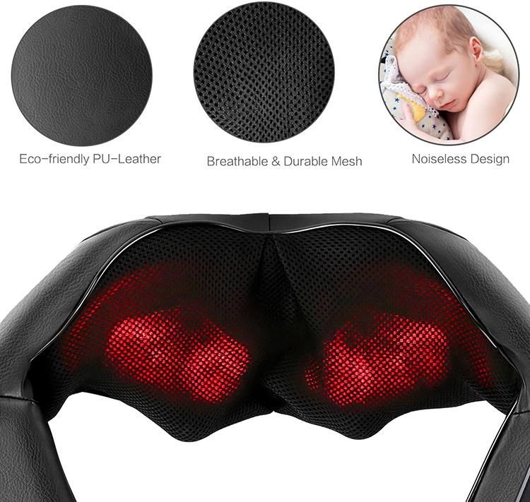 Dropshipping Black New Gravity Acupressure Heat Pillow Neck Massage