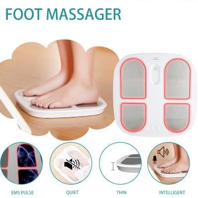 Hezheng New Design EMS Pulse Deep Shiatsu Kneading Machine Electric Foot Massager with Heating Function