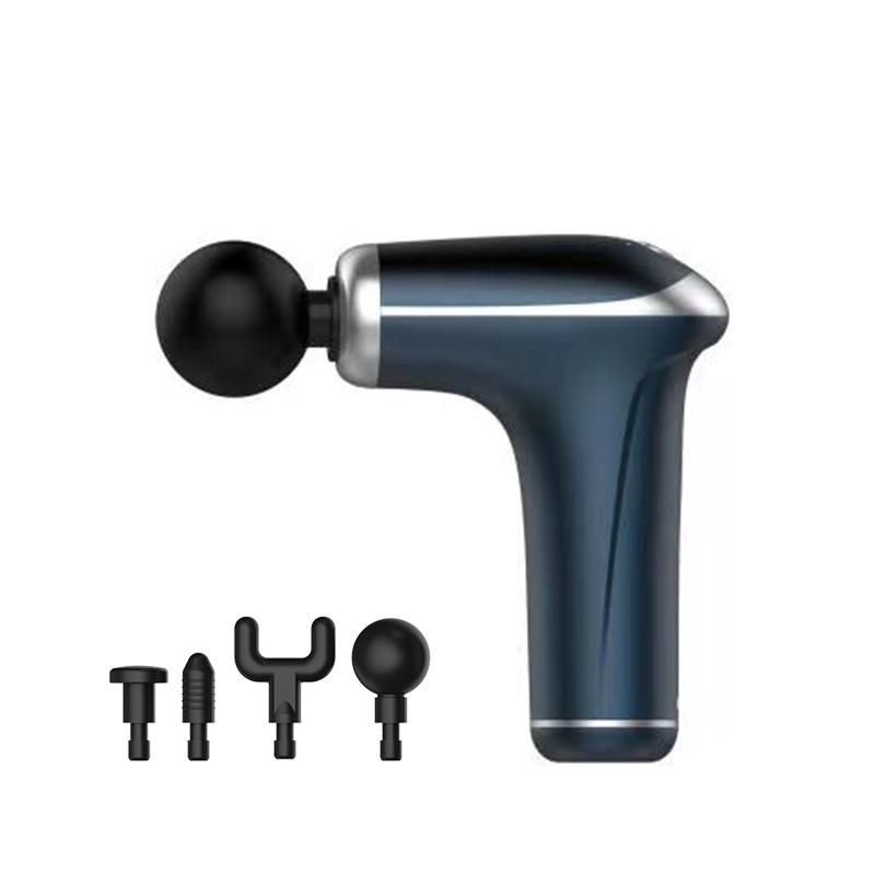 OEM Handheld Body Deep Muscle Massager Adjustable Speeds 4 Types of Massage Heads Quiet and Comfortable Muscle Massage Gun